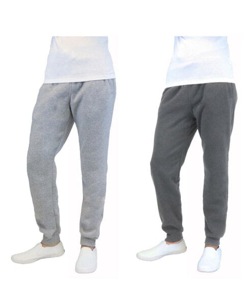 Men's 2-Packs Slim-Fit Fleece Jogger Sweatpants