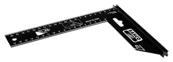 Bahco 9045-B-250 - Carpenter's square - Black - Steel - cm - mm - 1 mm - 26 cm