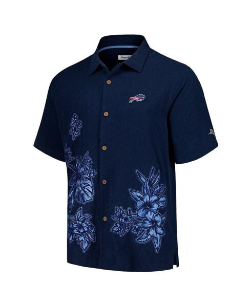 Men's Royal Buffalo Bills Hibiscus Camp Button-Up Shirt