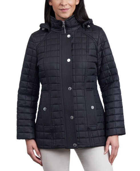 Women's Hooded Quilted Water-Resistant Coat