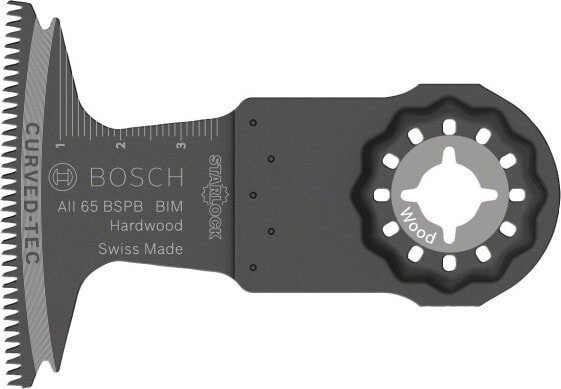 Bosch AII 65 BSPB - Jigsaw blade - Hardwood - High Carbon Steel (HCS) - High-Speed Steel (HSS) - Black - 1.8 mm - 1 pc(s)