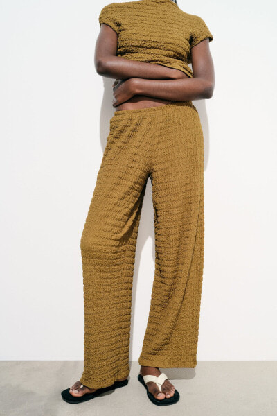 Textured trousers