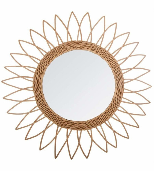 Wandspiegel SONNE, Ø 50 cm, Rattan