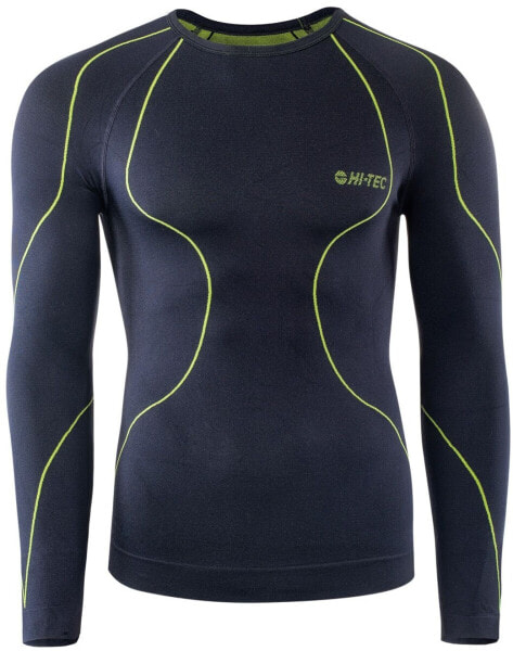 Hi-Tec Koszulka męska Ikar Top black/lime punch r. XXL