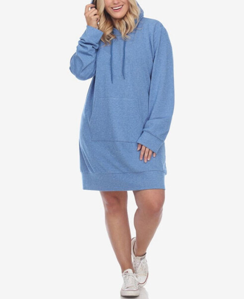 Plus Size Hoodie Sweatshirt Dress