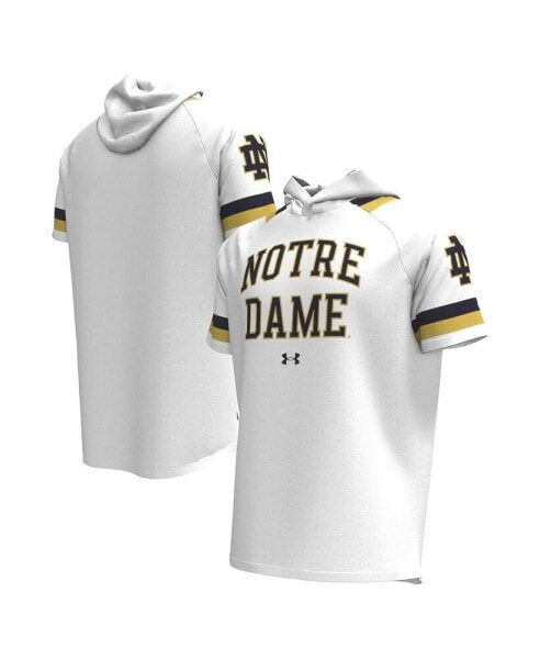 Men's White Notre Dame Fighting Irish Shooter Raglan Hoodie T-shirt