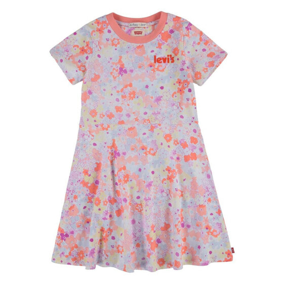 Платье детское LEVI´S ® KIDS Knit Skater с короткими рукавами и коротким подолом "Цветущие цветы"