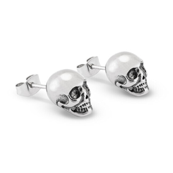 Stylish men´s earrings with skull KS-131