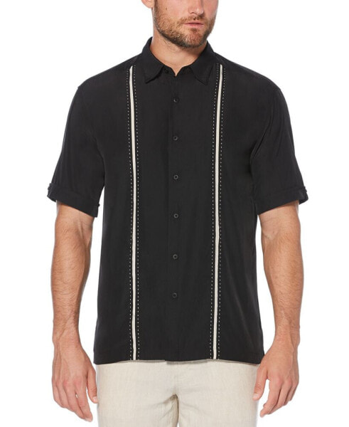 Men's Big & Tall Stripe Short Sleeve Shirt