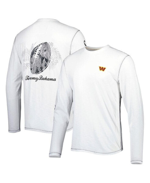 Men's White Washington Commanders Laces Out Billboard Long Sleeve T-shirt