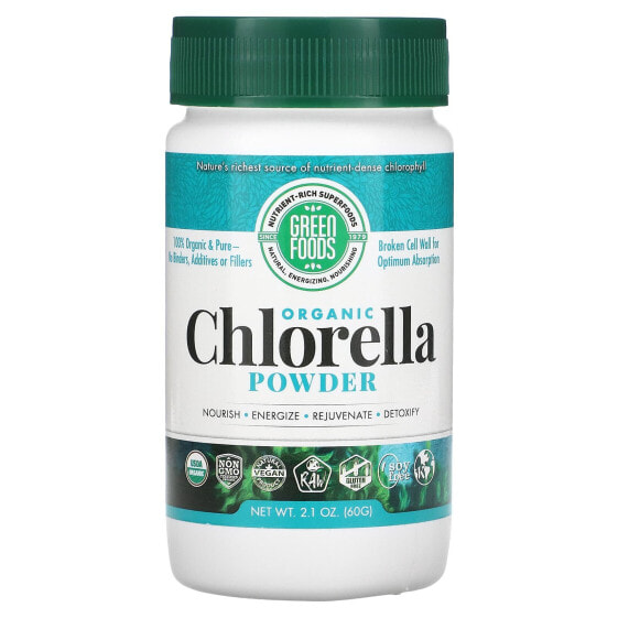 Organic Chlorella Powder, 2.1 oz (60 g)