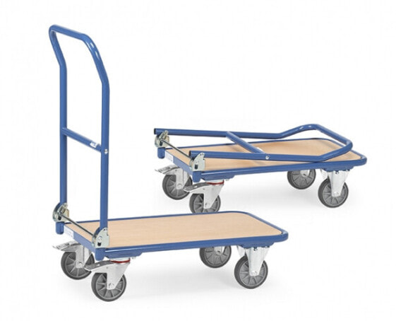 fetra KW 1 - Steel - Flatbed trolley - Blue - 150 kg - 4 wheel(s) - Rubber