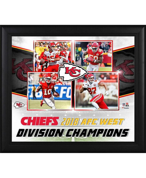 Kansas City Chiefs Framed 15" x 17" 2018 AFC West Division Champions Collage