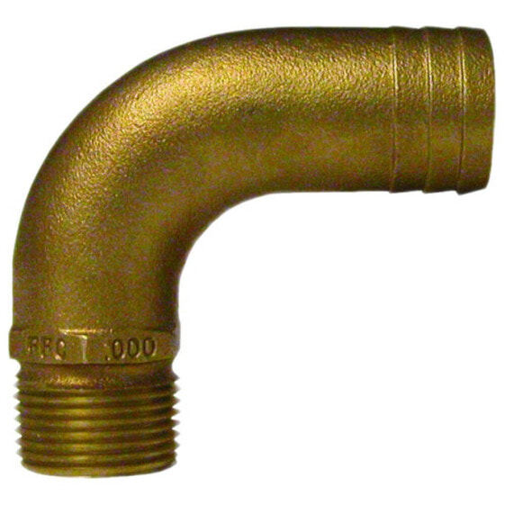 GROCO 90º Full Flow Pipe To Hose Adapter