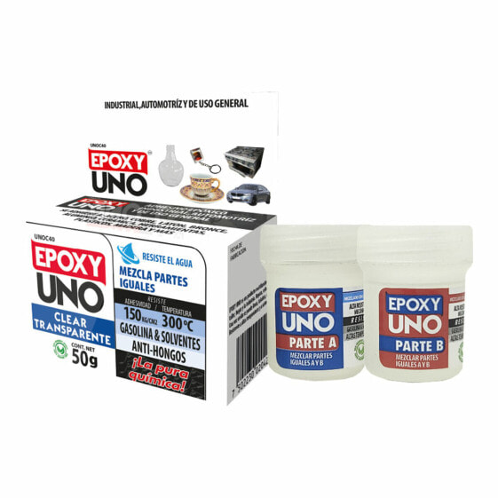 Клей эпоксидный двухкомпонентный Fusion Epoxy Black Label Unoc40 Универсальный Бесцветный 50 г