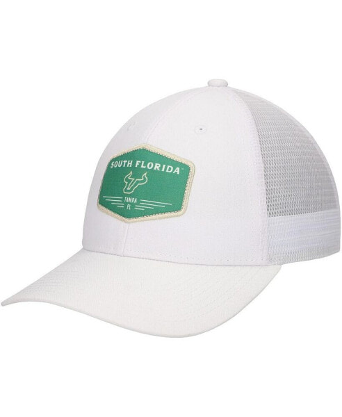 Аксессуар для головы мужской белый Ahead South Florida Bulls Brant Trucker Verstellbare Hat
