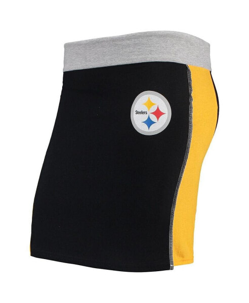Women's Black Pittsburgh Steelers Short Skirt