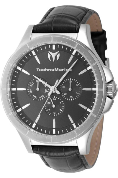 TechnoMarine MoonSun Date-Day Quartz Charcoal Dial Men's Watch TM-822026