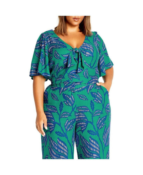 Блузка CITY CHIC plus Size Escapism Print Top