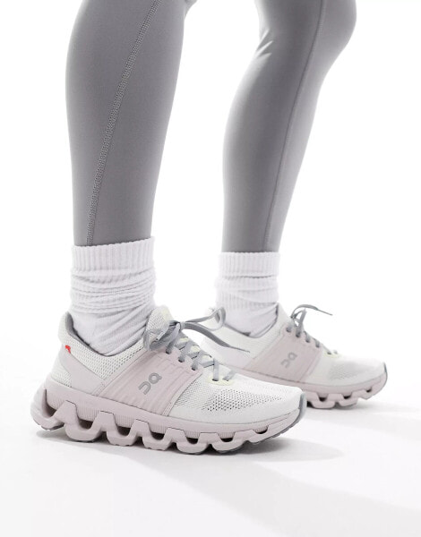 ON Cloudswift 3 AD all day trainers in ivory and pink