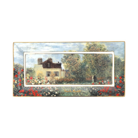 Столовая посуда Goebel Schale Claude Monet - Das Künstlerhaus с золотой отделкой