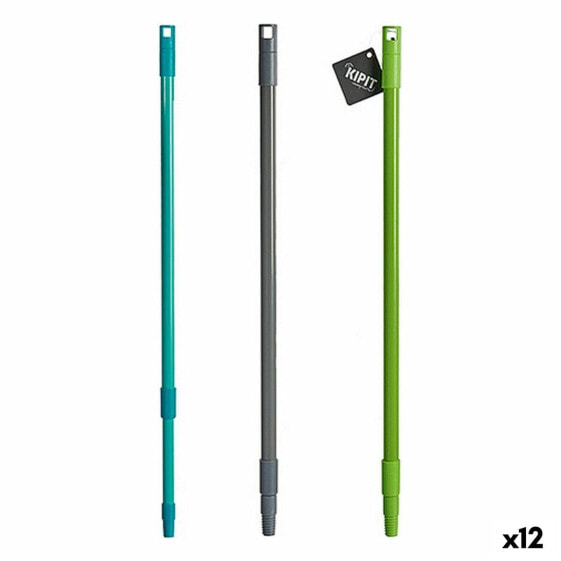 Broom handle Extendable Metal Plastic 120 cm (12 Units)