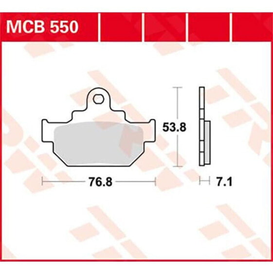 TRW Allround Organic Standard Maico Gm 250 Star 86 Brake Pads