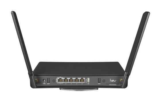 MikroTik hAP ax³ - Wi-Fi 6 (802.11ax) - Dual-band (2.4 GHz / 5 GHz) - Ethernet LAN - Black - Tabletop router
