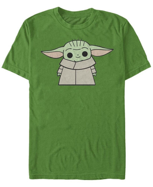 Men's Baby Yoda Standing Short Sleeve Crew T-shirt