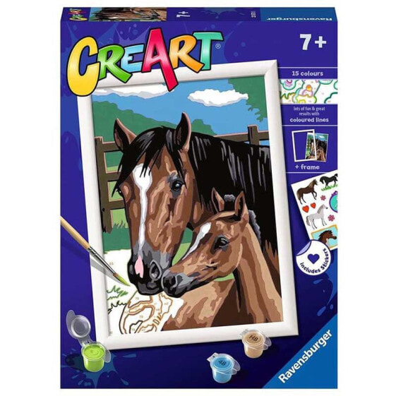 Игровой набор для рисования Ravensburger Creart Serie D Classic Caballos Pastando