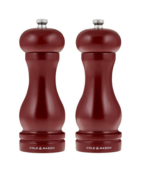 2 Piece Salt and Pepper Mill Capstan Gloss Gift Set