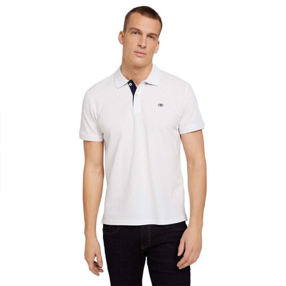 TOM TAILOR Basic Contrast short sleeve polo