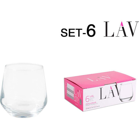 LAV Set Of 6 Shot Glasses 95ml Lal