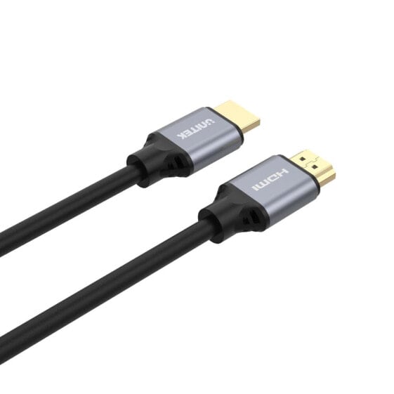 Unitek International UNITEK 8K HDMI 2.1 Ultra Speed Cable - 3 м - HDMI Type A (Стандартный) - 48 Гбит/с - Черный - Серый