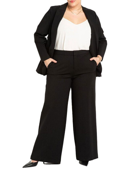 Plus Size The Ultimate Wide Leg Stretch Work Pant