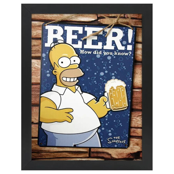 Bilderrahmen La Birra Dei Simpsons