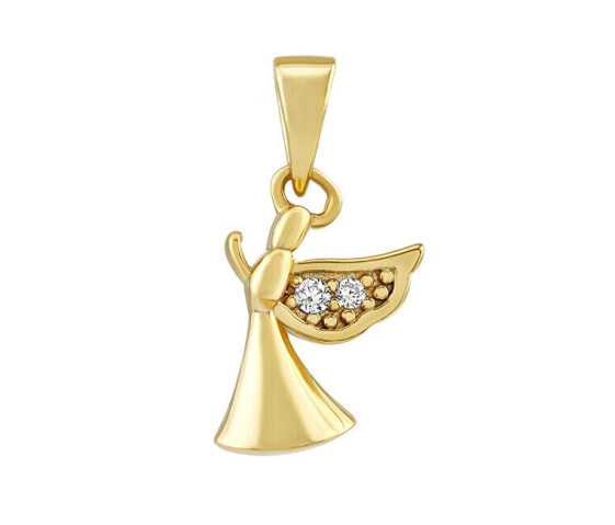 Silver - Plated Aban Angel Pendant with Clear Brilliance Zirconia MW1573PGP