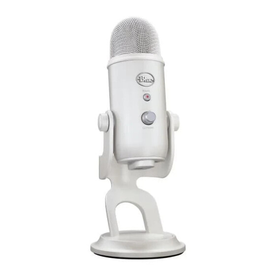 USB -Mikrofon - Blue Yeti Premium - zum Aufnehmen, Streaming, Gaming, Podcast auf PC oder Mac - White White Mist