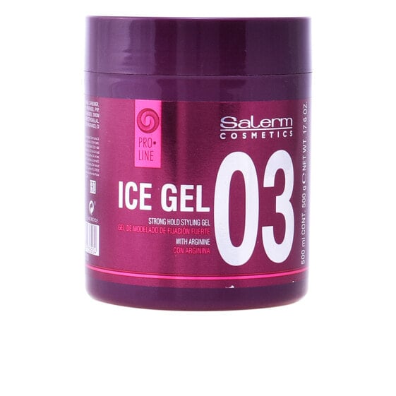 Гель для укладки сильной фиксации Salerm ICE gel 500 мл