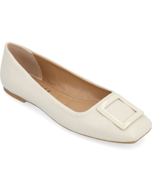 Women's Zimia Square Toe Ornamented Ballet Flats