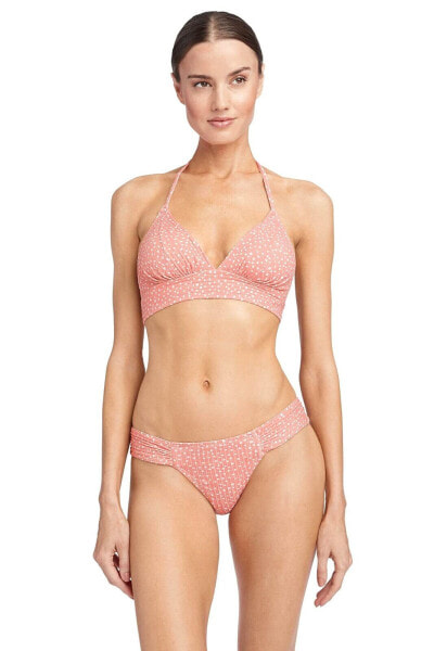 Robin Piccone Womens Ally Triangle Top Blush Size MD (US 8-10) 305195