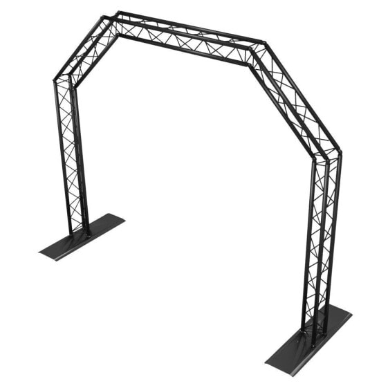 lightmaXX ALU-STAGE MOBILE TRUSS GATE Black, 2,4mx2,9m, Ø35mm