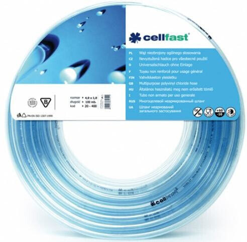 Шланг Cellfast 10.0x1.5 100 ЛМ, нерж., общего назначения
