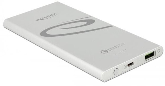 Внешний аккумулятор Delock 41503 - 5000 mAh, Quick Charge 3.0, Silver