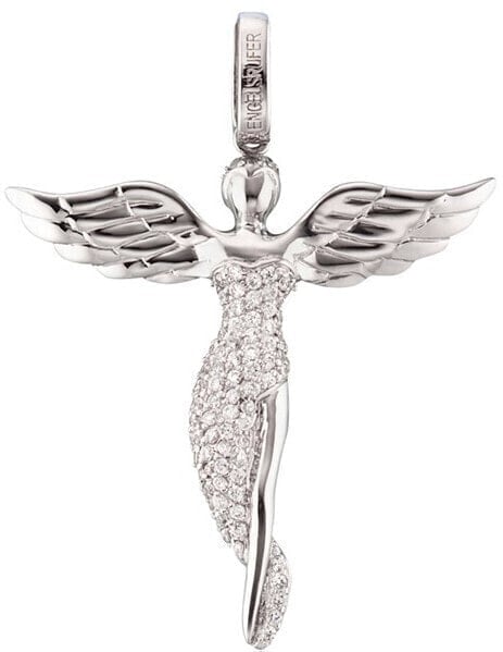 Silver pendant Angel with zircons ERP-ANGEL