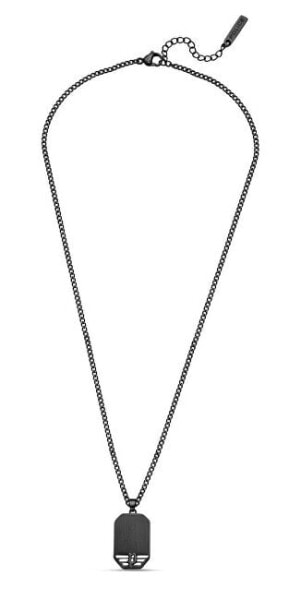 Black steel necklace for men Motive PEAGN0035902