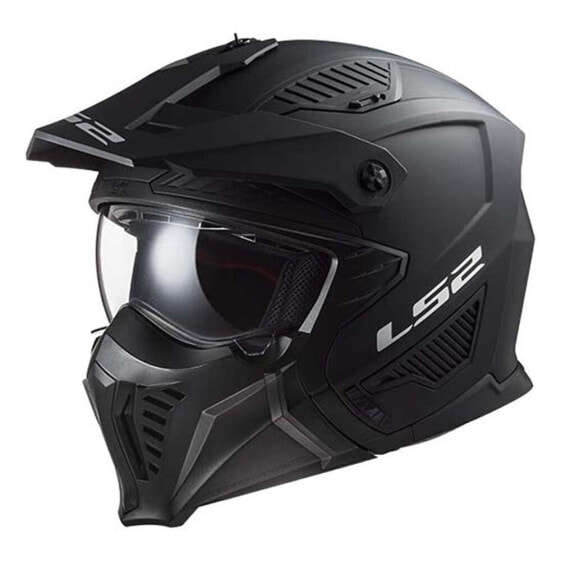 Шлем мотоциклетный LS2 OF606 Drifter Solid открытый матовый черный