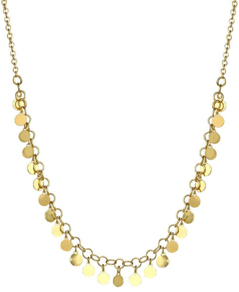 Giani Bernini dangle Disc Statement Necklace, 16" + 2" extender, Created for Macy's