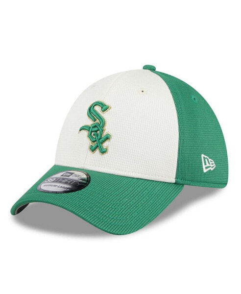 Men's White, Green Chicago White Sox 2024 St. Patrick's Day 39THIRTY Flex Fit Hat