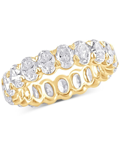 Certified Lab Grown Diamond Oval-Cut Eternity Band (4 ct. t.w.) in 14k Gold